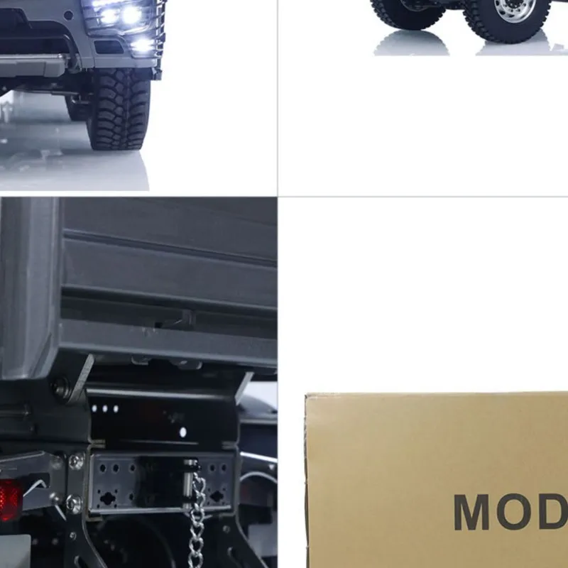 

1/14 RC Hydraulic Dump Truck BZ 3363 8*8 2Speed Remote Control Tipper Hobbywing 1060 ESC Flowing Water Light Flysky ST8 Car Toy