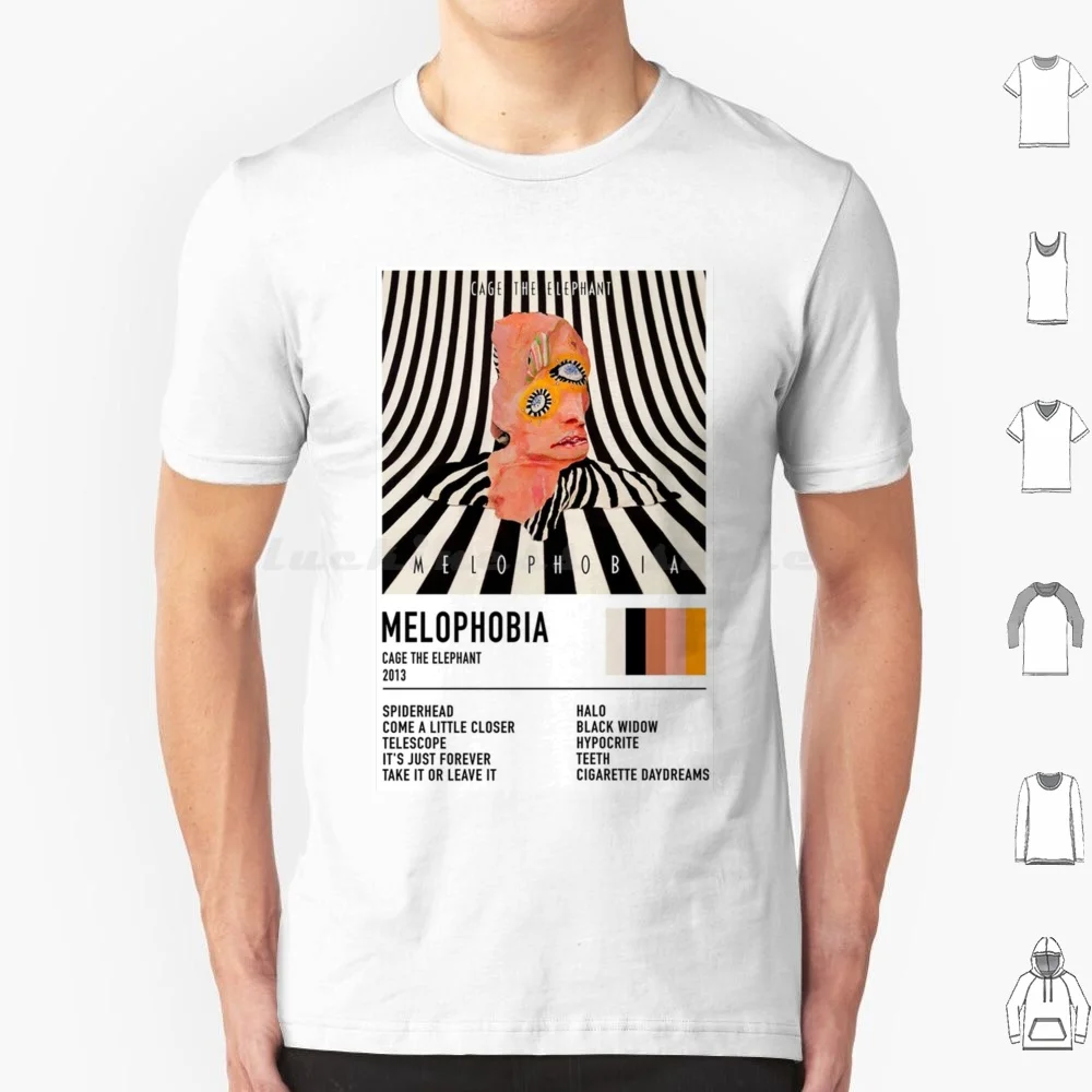 Abstrakcyjne Elephant Eyes Mom Poster T Shirt Duży Rozmiar 100% Bawełna Trends Good Aesthetic Wadaks Melophobia Family Czarno-biały