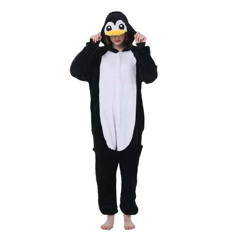 Kigurumi Adult Penguin Cosplay Costume Halloween Animal Onesies Unisex Cartoon Pajamas Party for Female Male