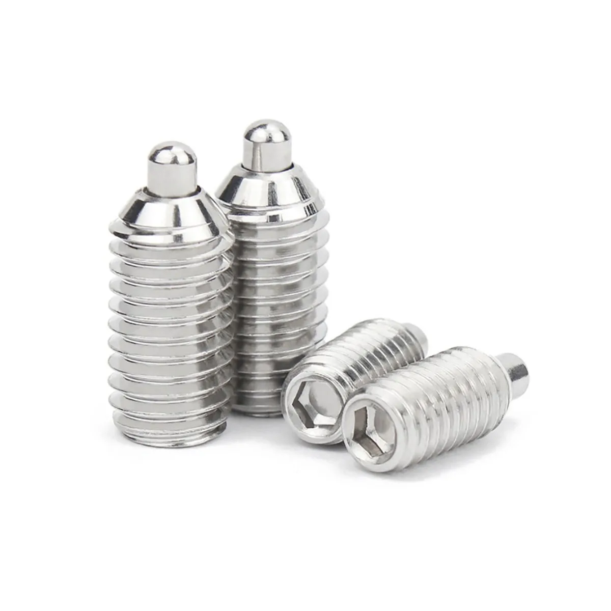 304 Stainless Steel Ball Set Screw/Spring Ball Head Plunger/Spring Telescopic Pin M4M5M6M8M10M12