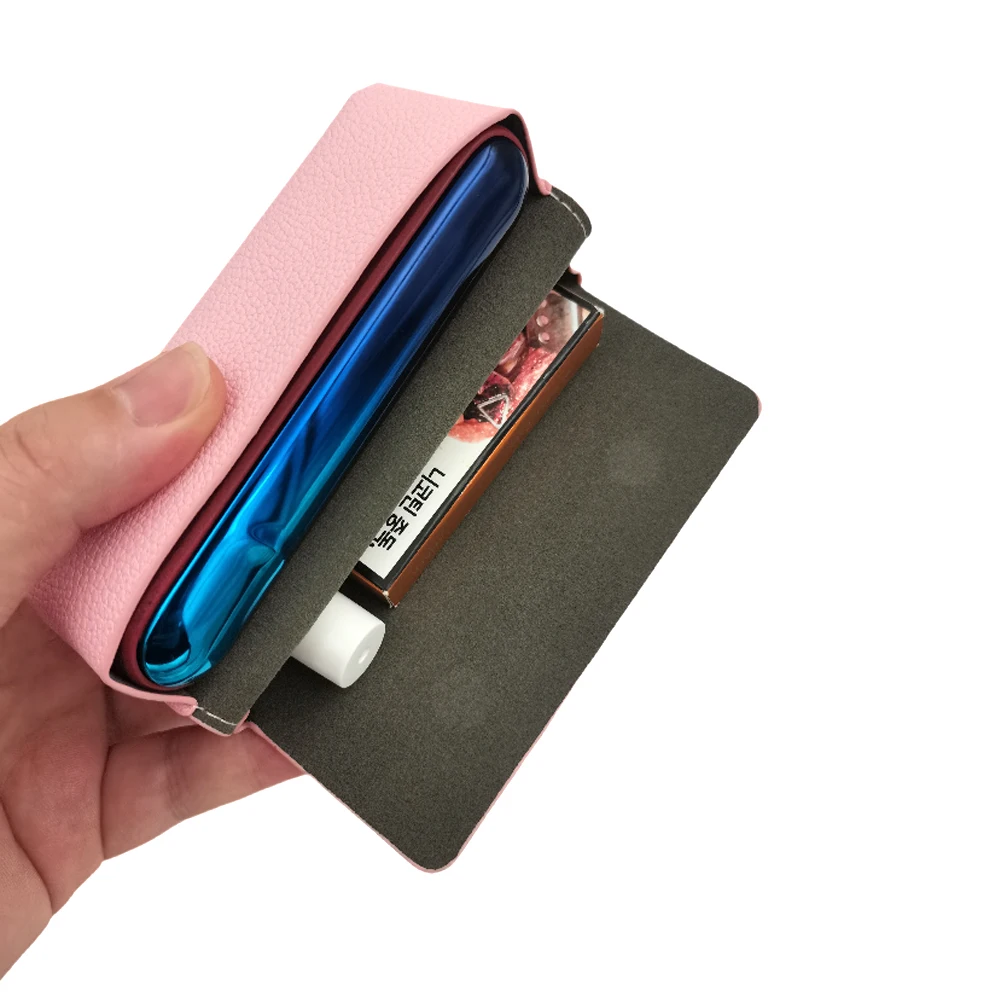 حافظة محفظة فاخرة قابلة للطي مكونة من 6 ألوان لخرطوشة حافظة جلدية IQOS ILUMA Filp لهاتف IQOS ILUMA I