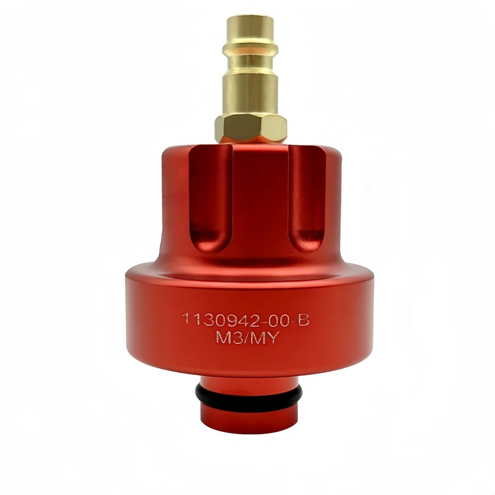 

1 шт. красный OEM номер 1130942-00-B для Model3Y тестер утечки охлаждающей жидкости радиатора адаптер 6061 алюминиевый разъем фитинг автомобильные аксессуары