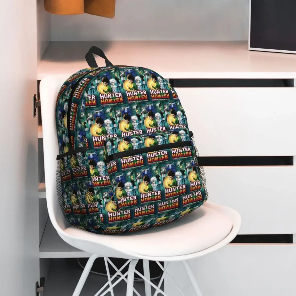 Cartoon Anime Hunter X Hunter Student Backpack School Bag Hiking Travel Daypack for Men Women Fashion Bookbag Shoulder Bags
