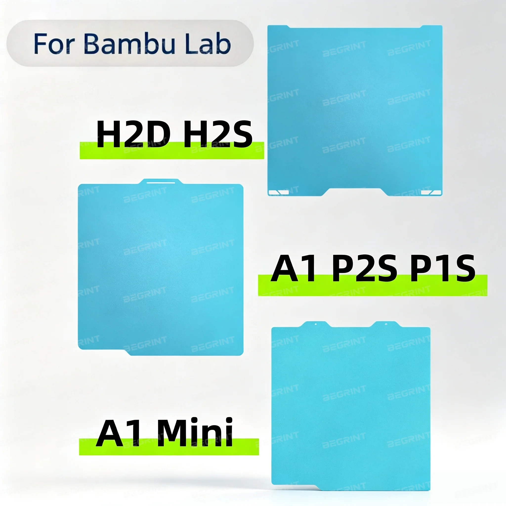 Для Bambu Lab P2S/H2D/A1 mini холодная сборочная пластина 184x184 257x257 320x350, охлаждающая пластина PLA для 3D-принтеров Bambulab A1 P1P P1S H2S X1C.