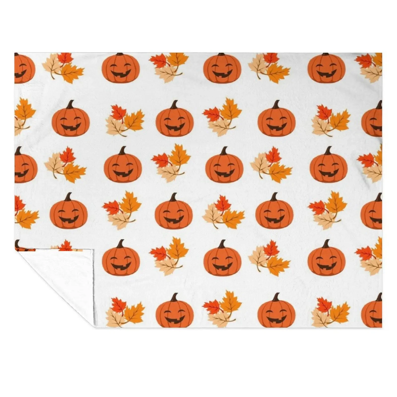 

Halloween pumpkin pattern Throw Blanket Summer Beddings Soft Furry Vintage Blankets