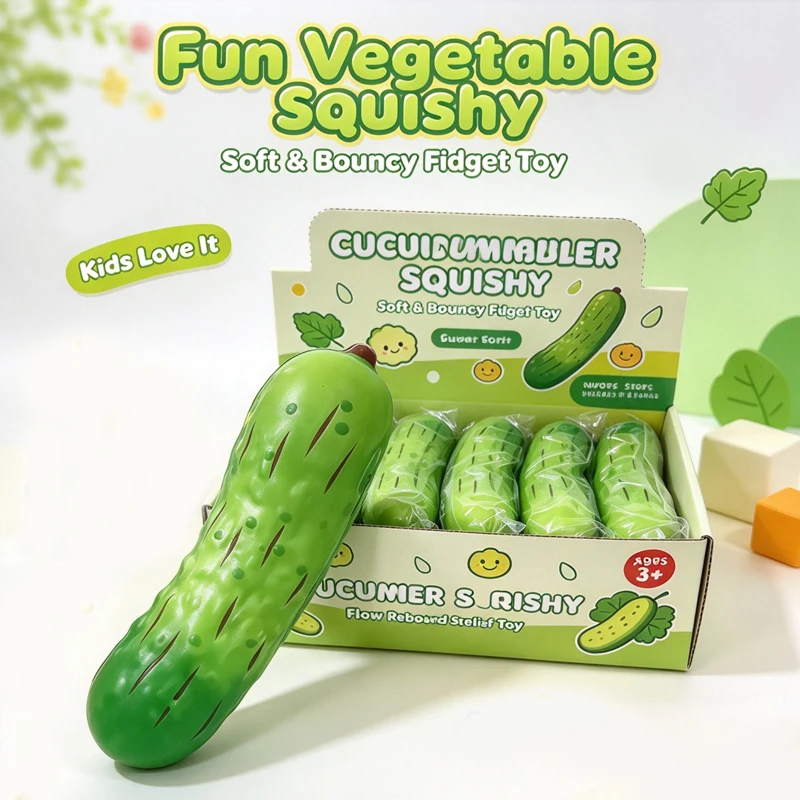 Cucumber Cucumber Squishy Toy Slow Rising tress Relief Fidget Toy Simulation Vegetable Model Fidget Toy Pinch Toys Office Gift 16cm - Aliexpress Deal