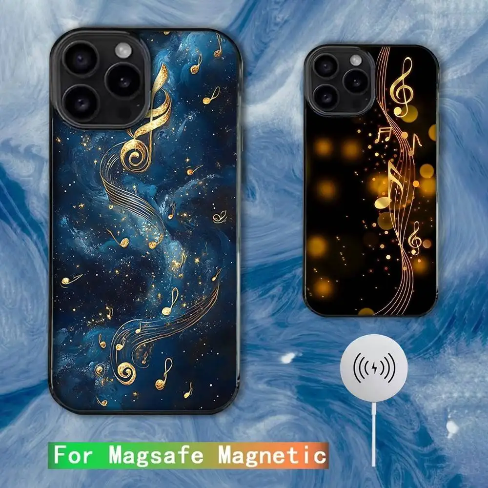 

Musical Note Music Phone Case For iPhone 16e,16,15,14,13,12,11,Plus,Pro,Max,Mini Magsafe Magnetic Wireless Charging