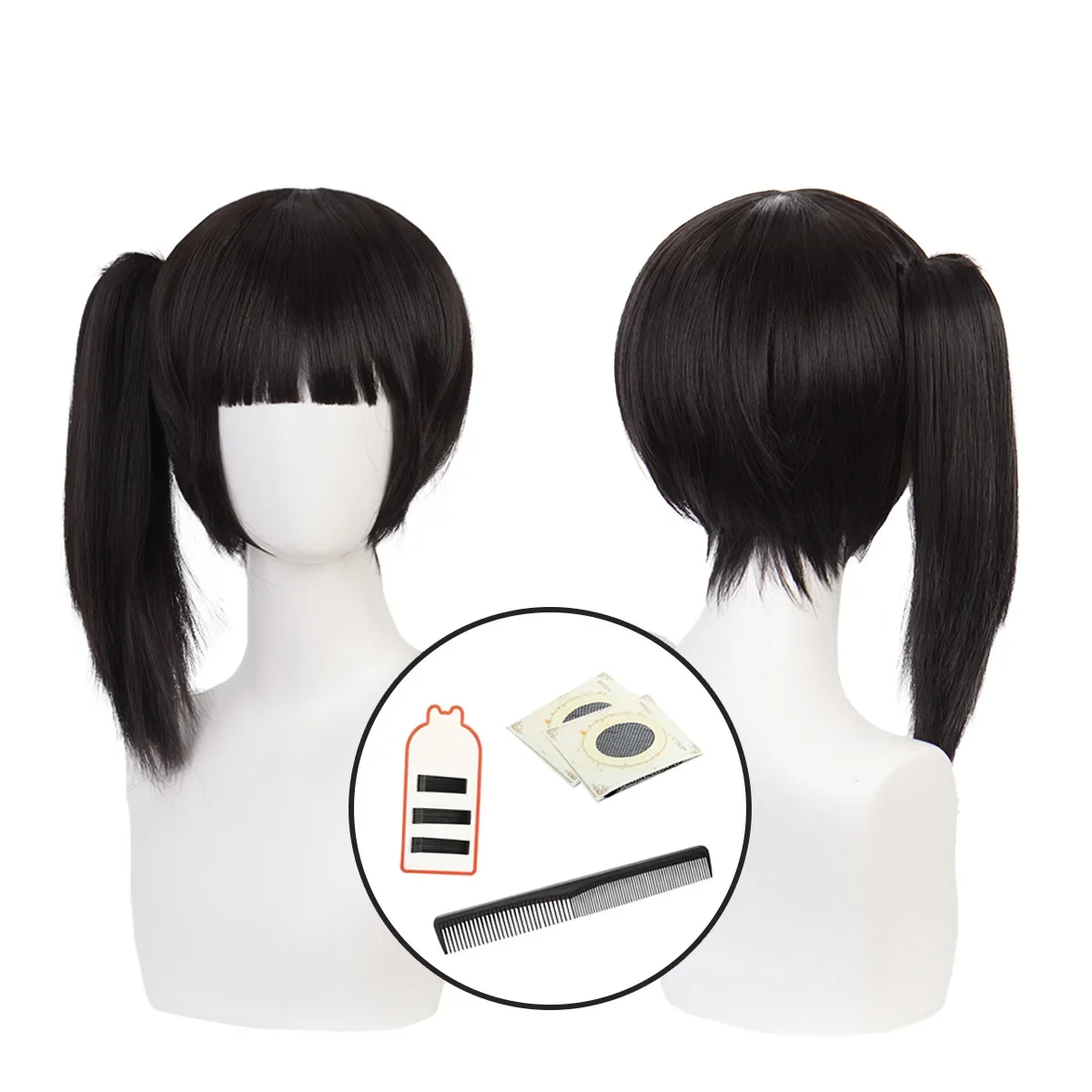 

Cosplay Anime Tsuyuri Kanawo Cosplay Wig Rose Net Synthetic Fiber Adjustable Size Heat Resistant Cap Comb Halloween Cos