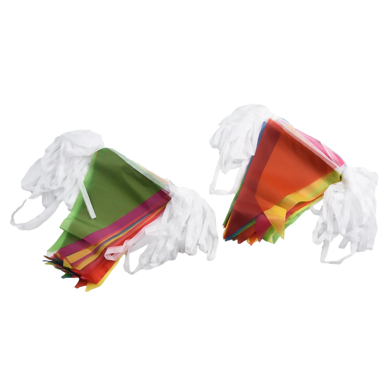 High Quality Practical To Use Brand New Triangle Flags Bunting 100 Flags 50 Meters Banner Pennant Easily Cleaned