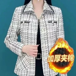 Autumn Small Fragrance Loose Coat Women New Foreign Style Age Reducing Belly Covering Coat Mother's Coat Female Woolen Jacket