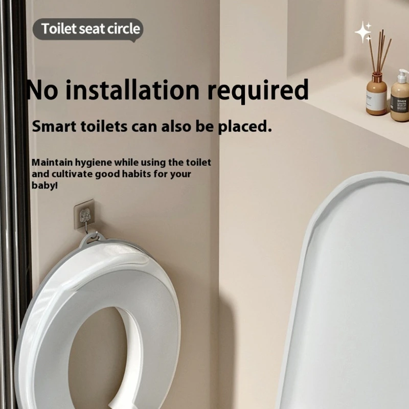 غطاء مقعد المرحاض للأطفال الصغار، تصميم فردي صحي مانع للانزلاق، ضروري للحمام 24BE #2