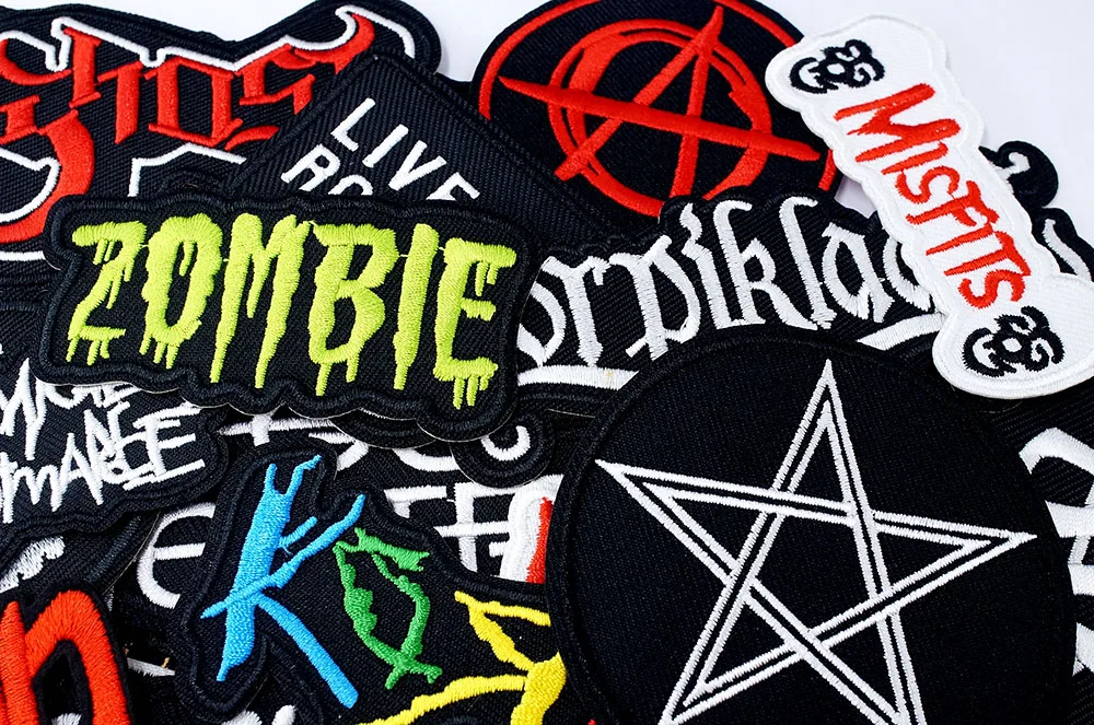 Band ROCK PUNK Stoffaufnäher zum Aufbügeln, Dekoration für Kleidung, Applikationen für Bekleidung, Heavy Metal – Detail 2