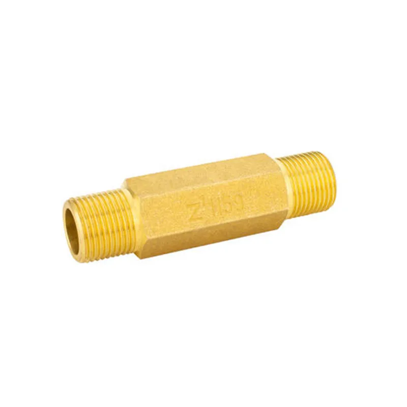 Brass Thickened Hexagon External Teeth Directly Connected with Lengthened Water Pipe Fittings 1/4