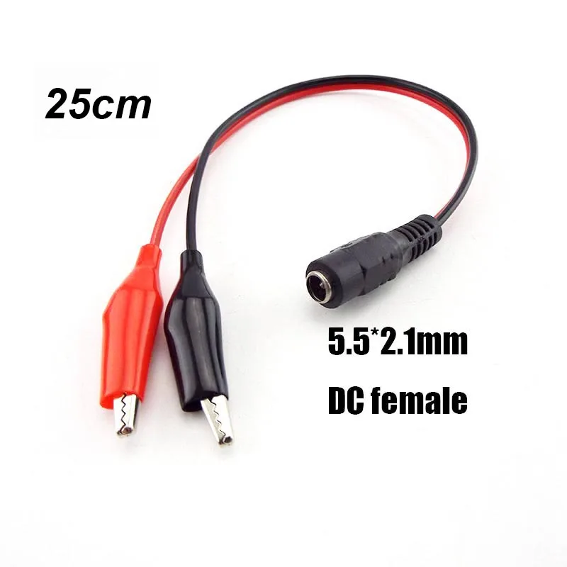 التيار المتناوب 110-240 فولت إلى تيار مستمر 5 فولت 9 فولت 12 فولت 3 فولت 1A 2A محول الطاقة 5.5x2.5 مللي متر توريد شاحن مع سلك التمساح للدراجات سكوتر دراجة نارية