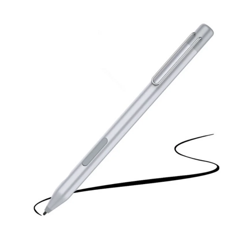 

For Microsoft Surface Stylus Pen Go Pro7/6/5/4/3 Electronic Pen 4096 Levels of Pressure with Tip Extractor+Tip -Silver—AA56