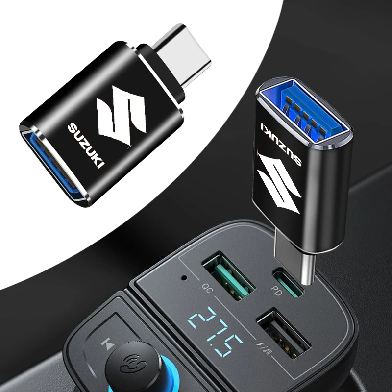 

1Pcs Car Usb Type C Cable Converter Charging Adapter Car Accessories for Suzuki Swift Grand Vitara Jimny SX4 Alto Escudo Swift