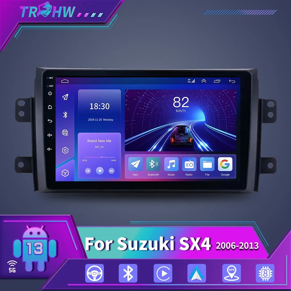 

Car Radio for Suzuki SX4 2006-2013 Fiat Sedici 2005-2014 Multimedia Video Player Navigation 2din Carplay Stereo Audio