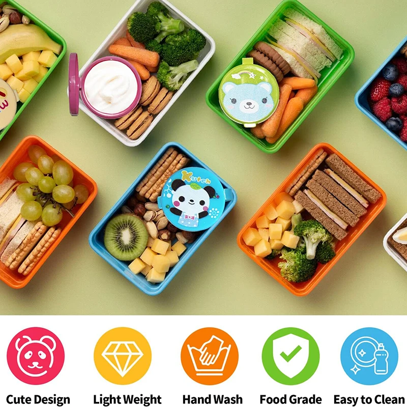 Mini Animals Food Picks for School Kids Children Cute Cartoon Fruit Forks Snack Cake Dessert Toothpicks Lunch Box Accesorioes