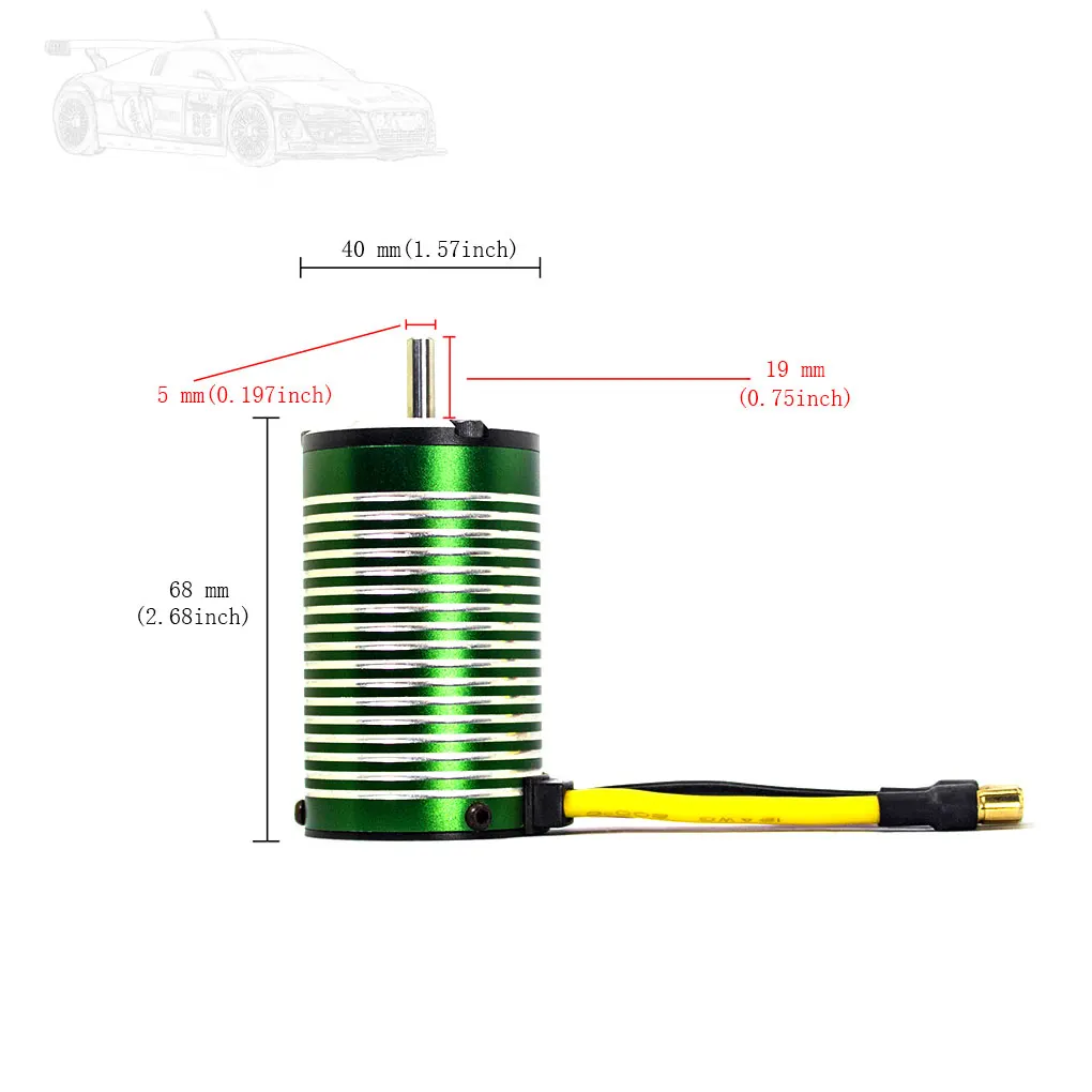 X-Team 4068 Waterproof Brushless Motor for 1/8 Traxxas WLtoys TRX4 Tamiya Axial Remote control Truck Truggy Drift Racing Car