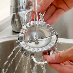 Edelstahlform, Ravioli panierte Hersteller, Metall Gyoza Pasta Press Schimmel, Küchenzubehör 10 Hauptverkäufe Masas Cutter Empenadas - №3