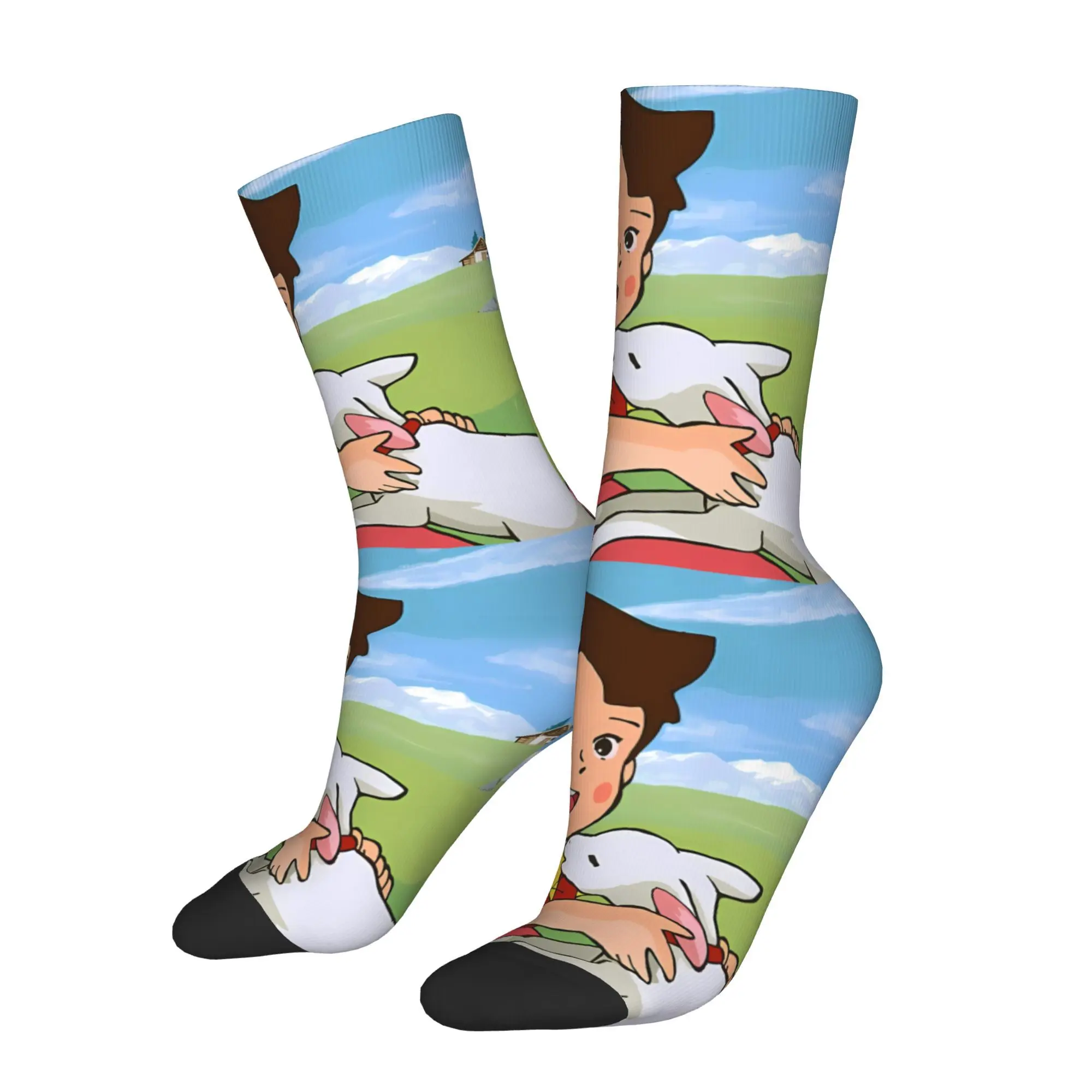 

Мужские носки в стиле ретро Heidi с героями мультфильмов, унисекс, хип-хоп, носки Happy Crew, подарок