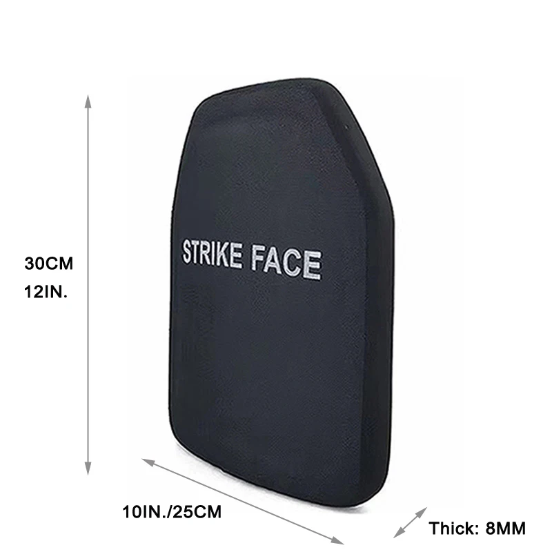 Anti Bullet Plate 10x12In Lightweight Tactical NIJ Level IIIA UHMWPE Bullet-Proof Board Level 3A Backpack Armor Panel Body Armor