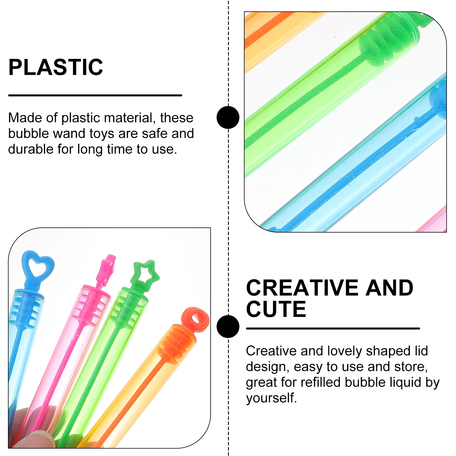 

24 pcs Mini Bubble Wands Empty Kids Bubbles Party Favors Maker Toy Summer Outdoor Activities Children Birthday Gifts