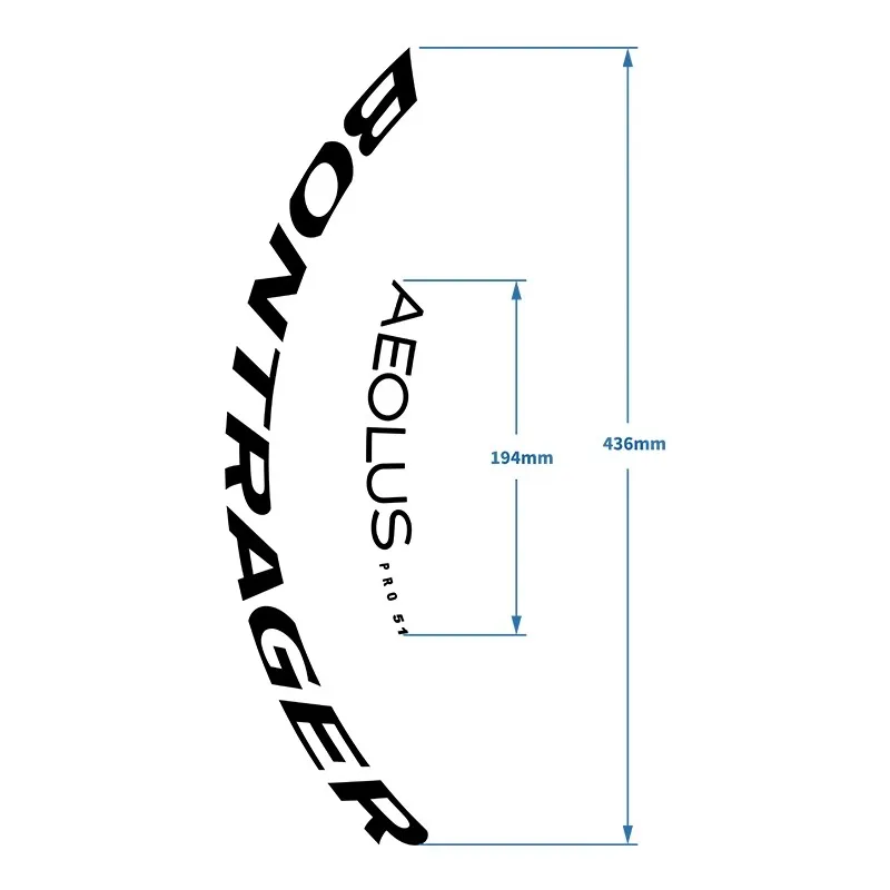 wheel sticker road bike rim decals wheel set bicycle decoration wheelset decals Aeolus Pro 51 TLR