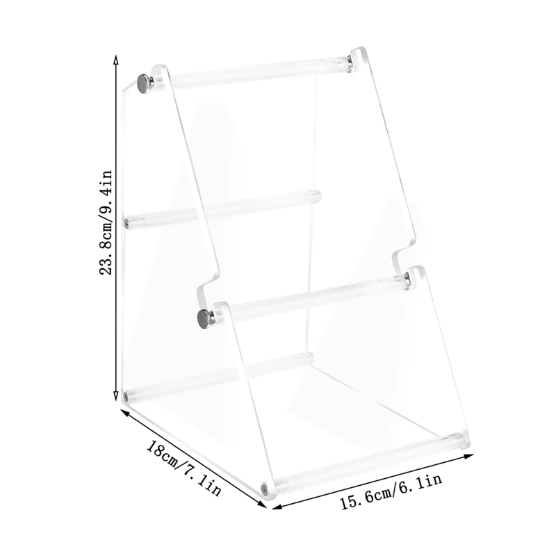 Label Roll Holder for Rolls and Fanfold Labels,Acrylic Label Holder for Thermal Printer,for Desktop Label Printer-A68X