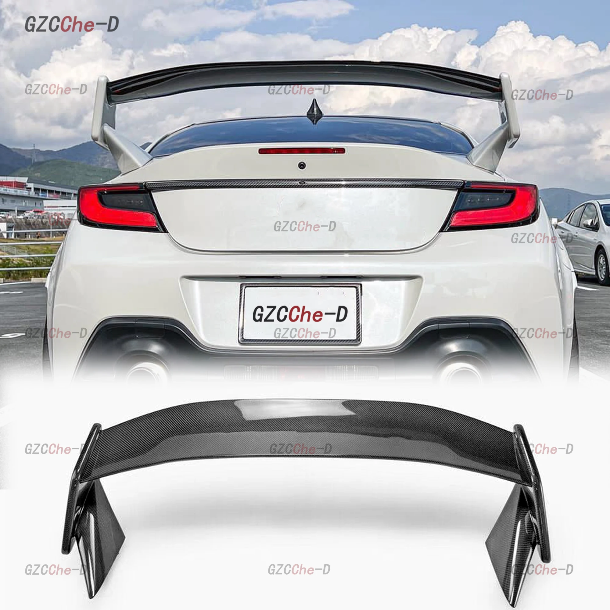 Suitable for Toyota 86GR Subaru BRZ 2020-2024 high-quality ABS material rear spoiler GT style glossy black car parts rear wing