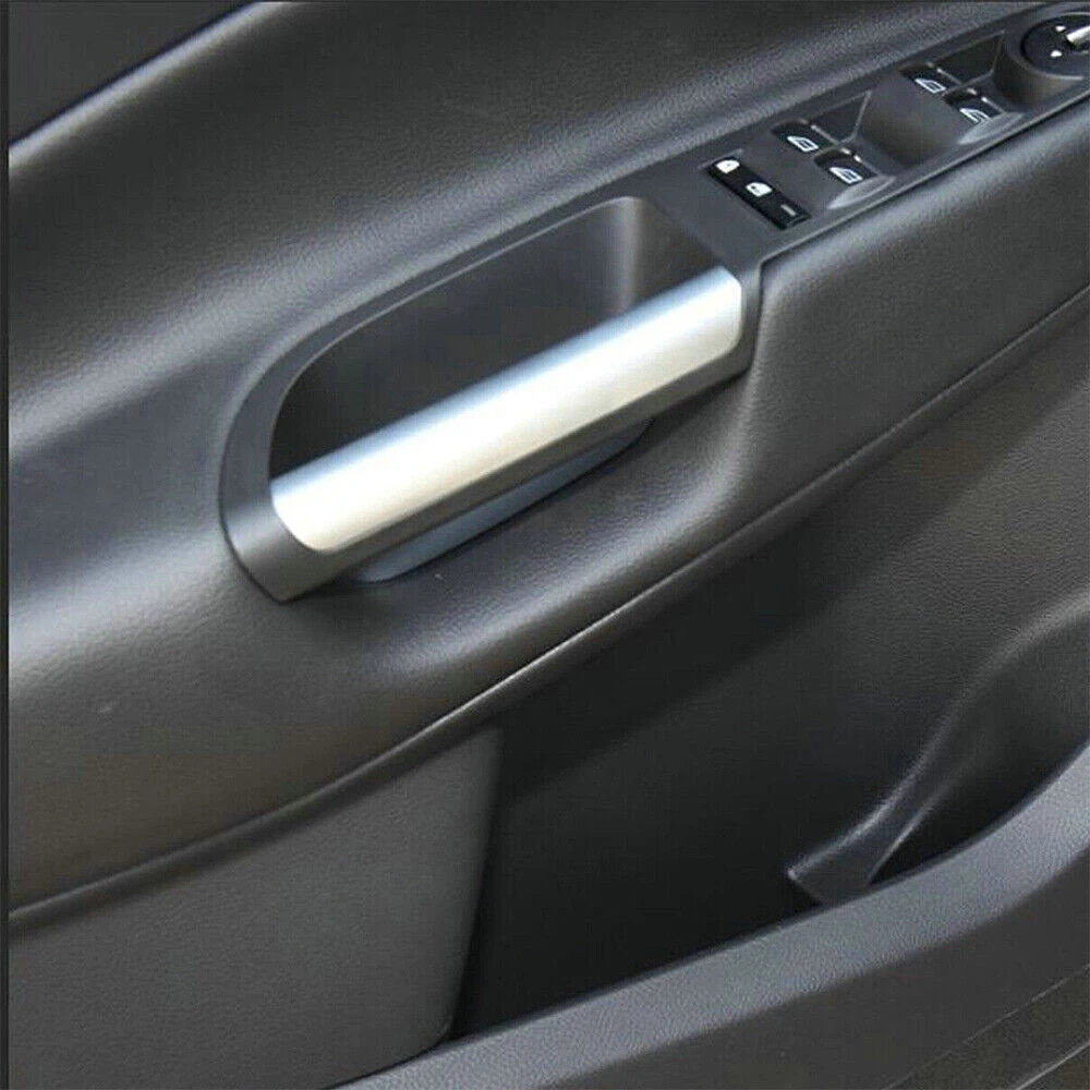 

For Ford Escape 13-19 Front Left Door Handle Grab Trim Molding Silver Decoration