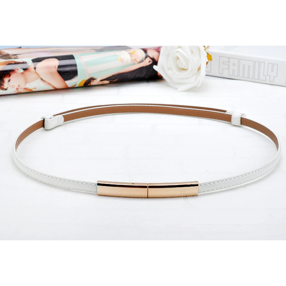 

Elegant Dress Waistband Stylish Belt For Women Slim Design Perfect Accessory Wedding Party Formal Occasions White