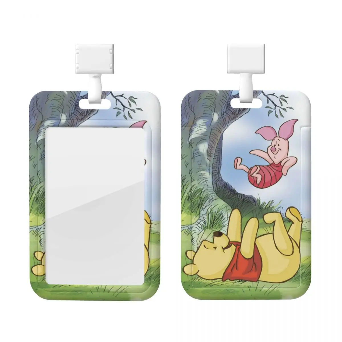 

Custom My Friends Tigger Pooh Card Badge Holder For Subway Bus Bank Card Lanyard Credential Badge Holder Hospitals