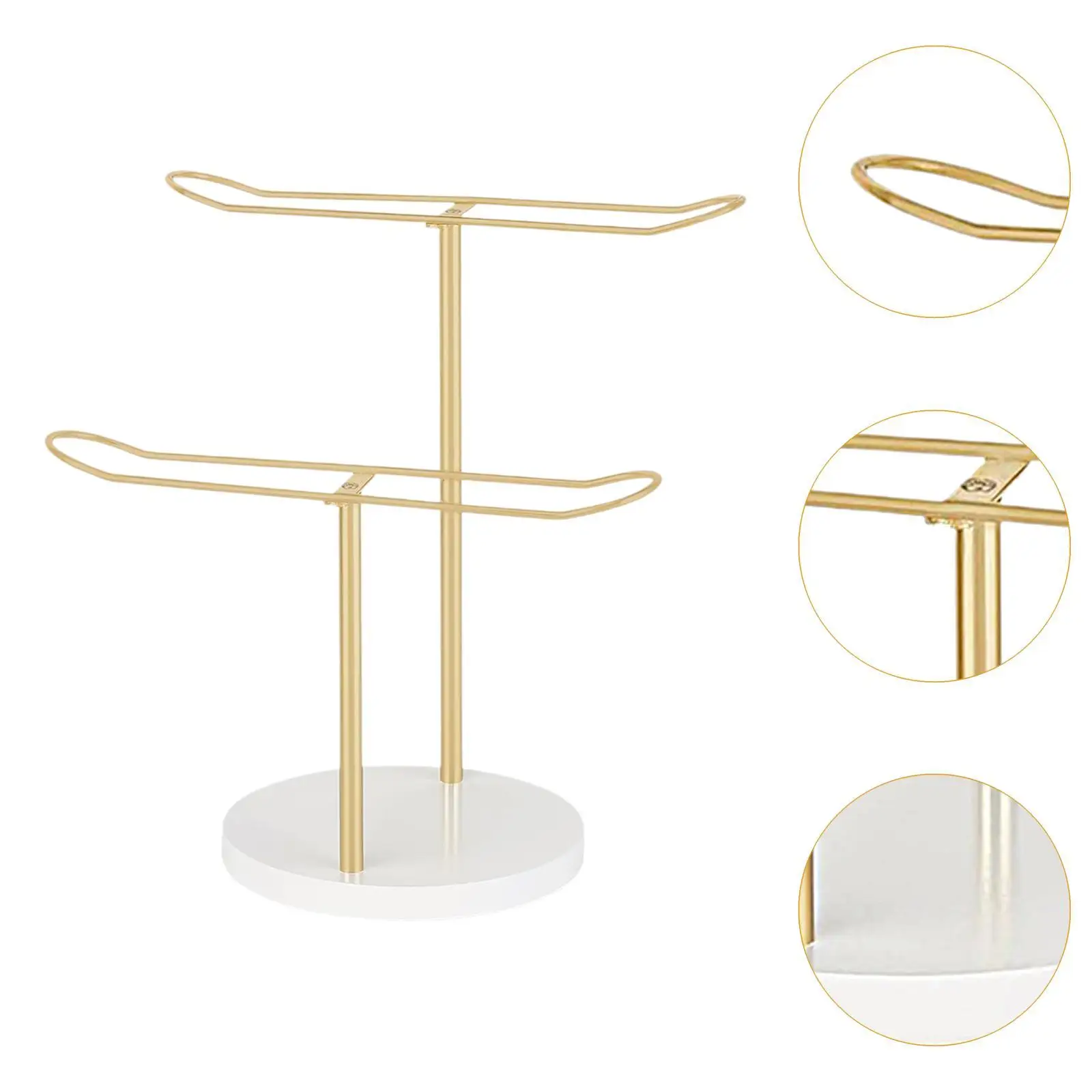 حامل عقال معدني لعصابة الشعر لمشبك الشعر والمجوهرات والسوار