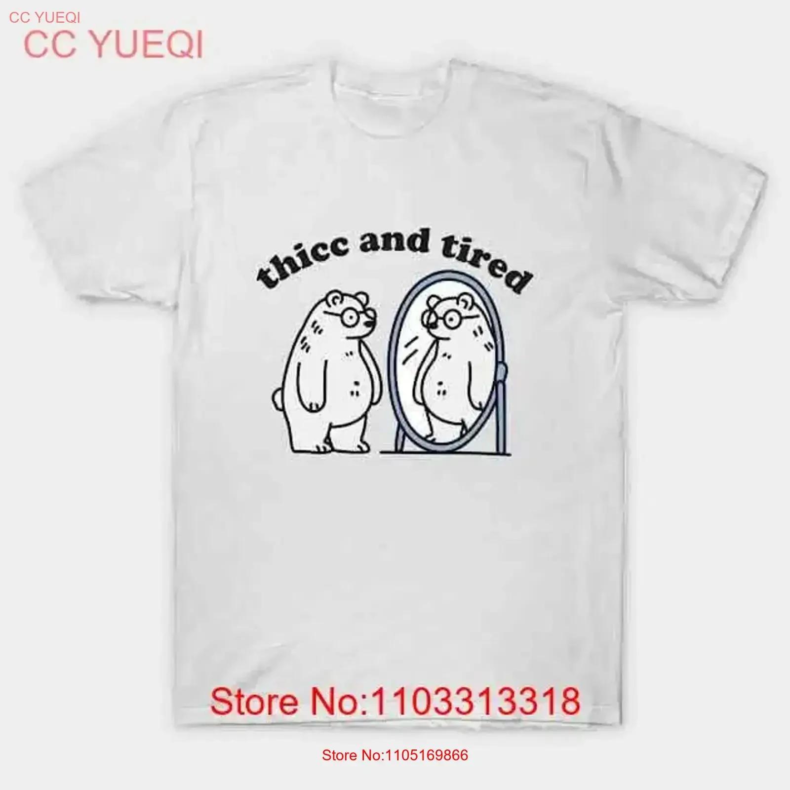 Thicc And Tired Bear Made in Australia T Shirt S 5XL vintage Washed streetwear Soft Versatile Slightly Stretched fashion