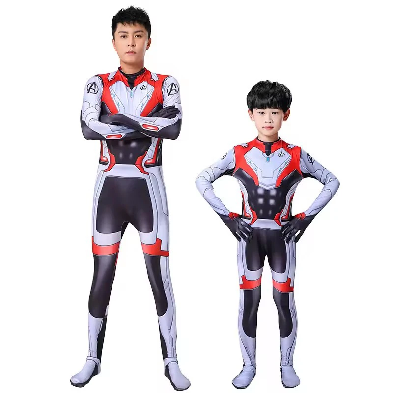 

Quantum Suit Costume for Boys Girl Superhero TONY STARK Cosplay Bodysuit Jumpsuit Halloween Carnival Cosplay Costume Asian Size