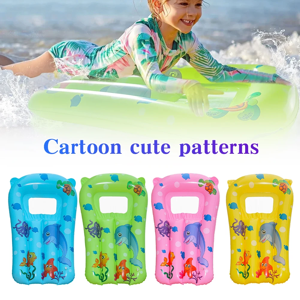 Kids Floating Surfboard Children Water Recliner Cartoon Blow Up Lounge Chair PVC Cute Water Hammock Thickened for Kids Children