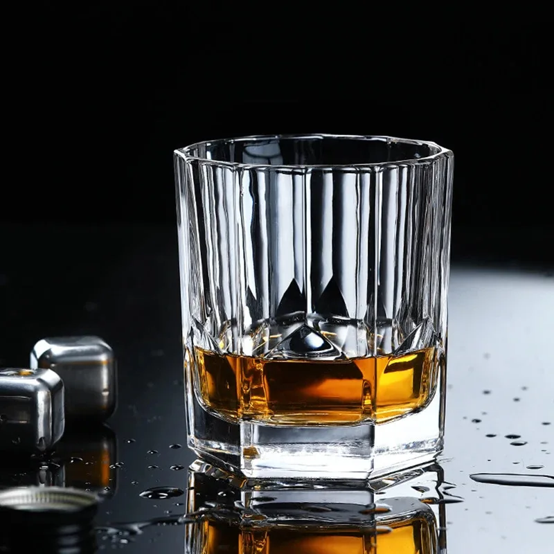 

TOPLIVING 315ml Coffee Juice Tea Cups Party Drinkware 2pcs Set Brandy Glass Set Creative Beer Whiskey Cocktail Glasses Elegant V