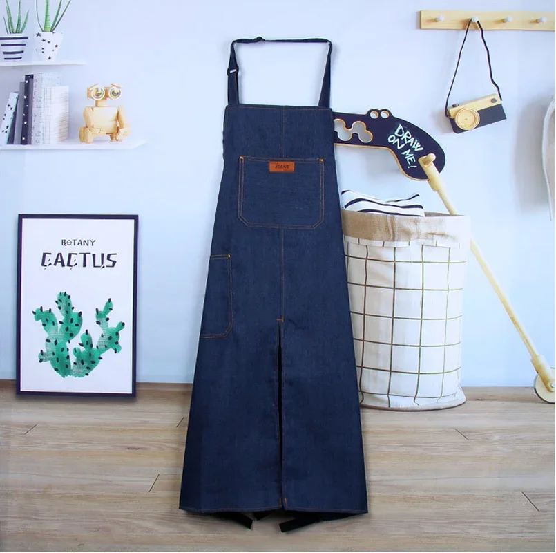 Pottery Art Apron Adult Canvas Painting Apron DIY Ceramic Sculpture Mud-retaining Overalls Anti-oil and Anti-fouling