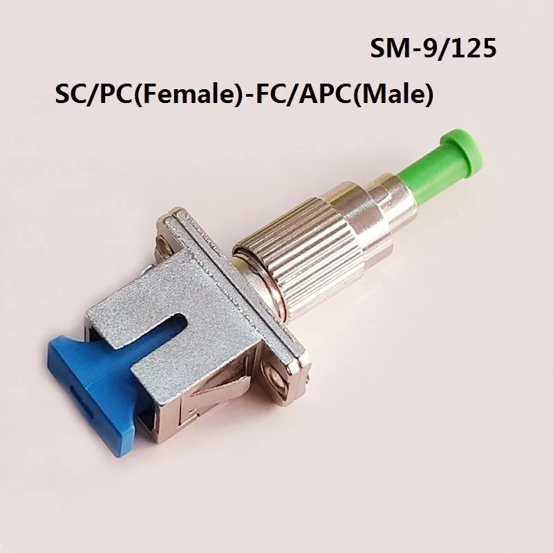 SC หญิง FC ชาย SC-FC SM 9/125 Hybrid อะแดปเตอร์ Optical อะแดปเตอร์