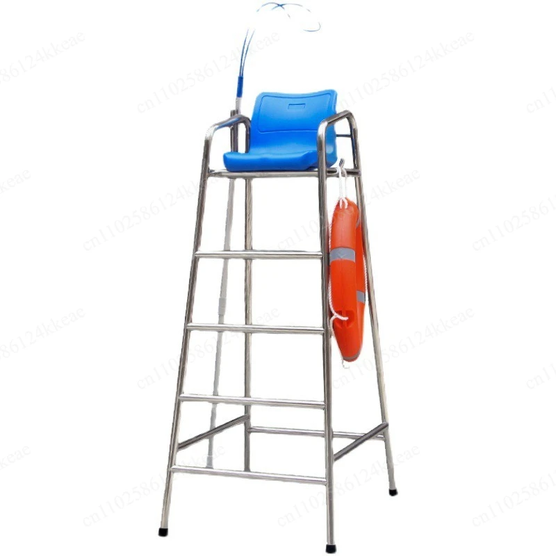 Swimming pool equipment 304 stainless steel swimming pool life-saving chair, lifeguard referee seat safety observation deck