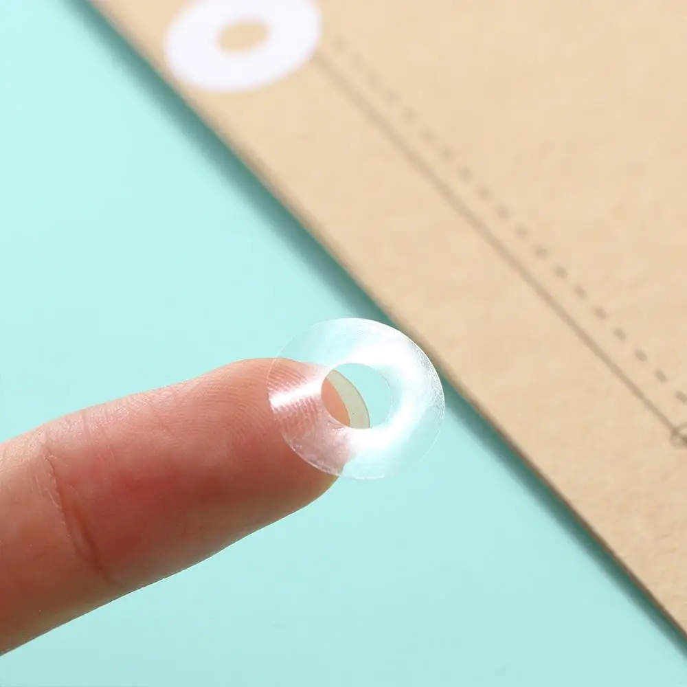 Anello di rinforzo autoadesivo Etichette di rinforzo per fori a fogli mobili Adesivo di carta per rilegatura Adesivi rotondi Protezione per punzonatrice