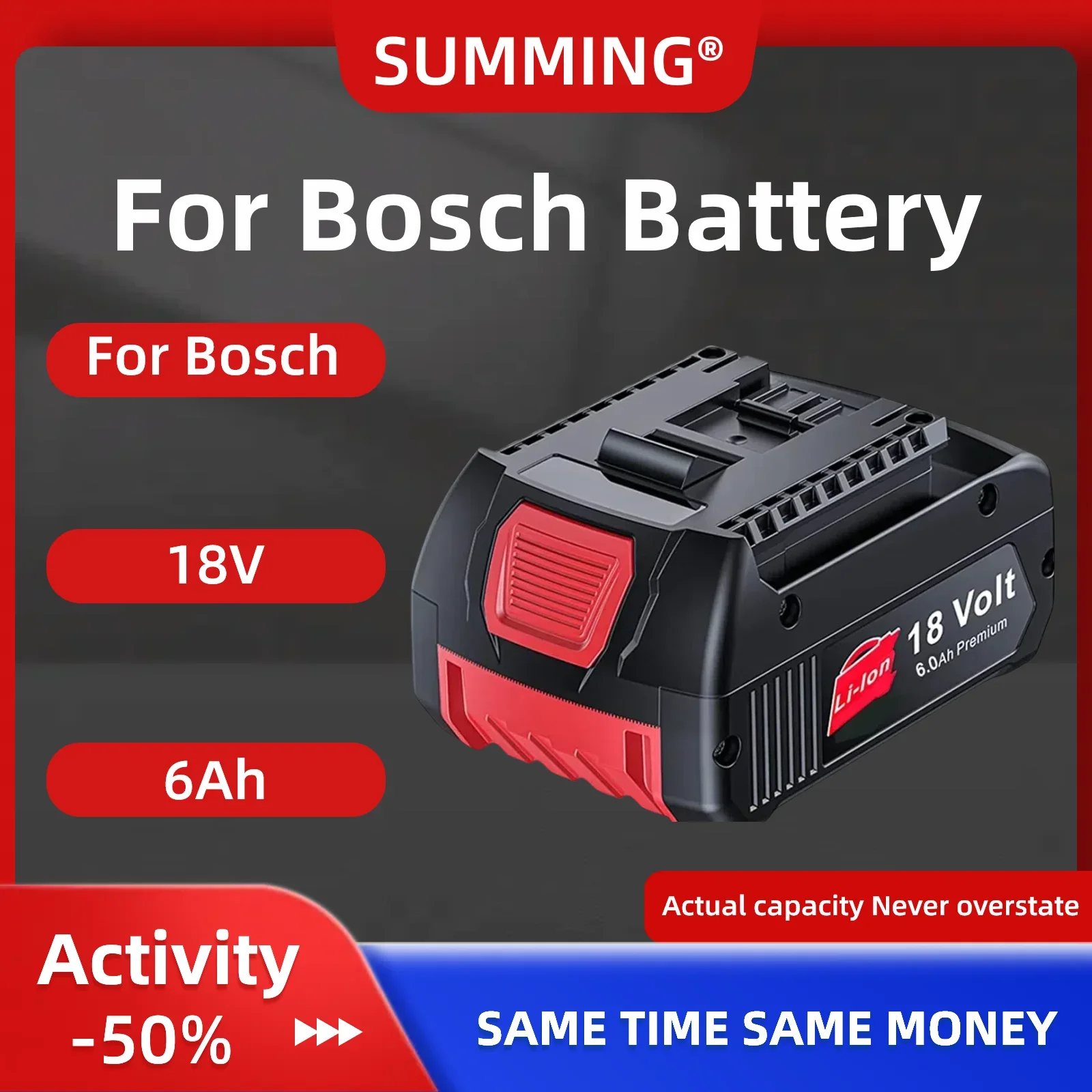 

Высокая производительность для BOSCH 18V 6.0Ah Литий-ионная батарея GBA Professional GBA GSR GSB BAT609 аккумуляторная батарея