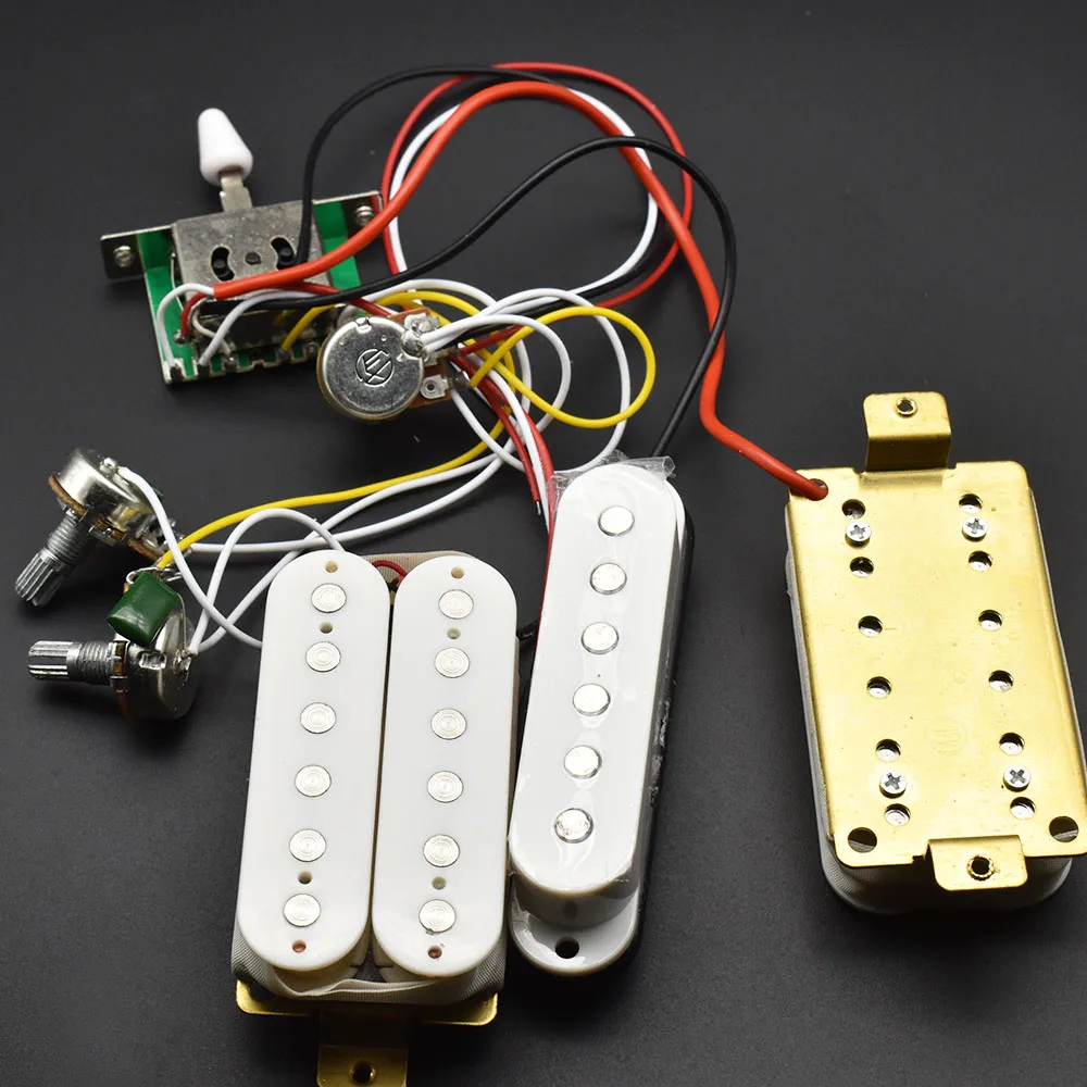 

Звукосниматель для электрогитары ST, полный набор схем с звукоснимателем, двойная одинарная двойная схема для электрогитары 500K 2T1V