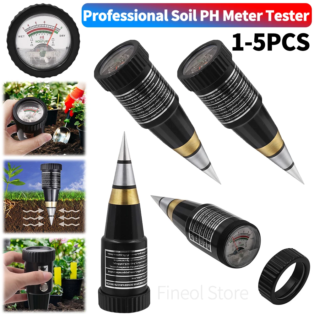 

Soil PH and Moisture Meter Hygrometer Accurate Soil Detector Soil Moisture Sensor for Vineyards Orchards Field Production Lawn
