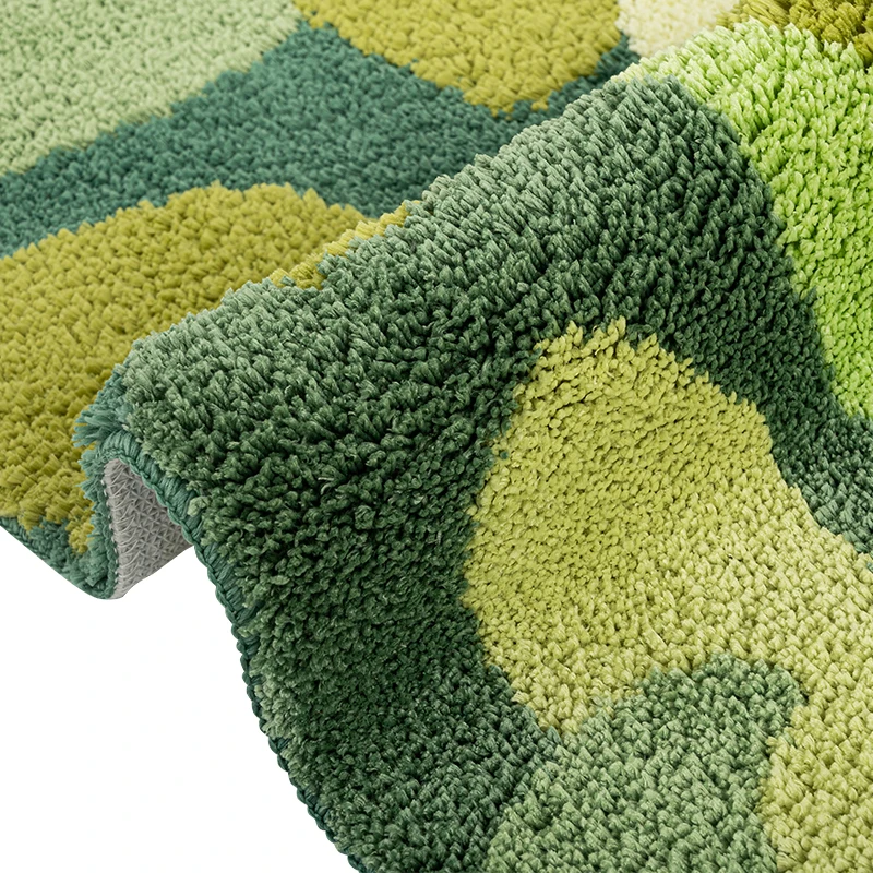 Imagem -06 - Tapete 3d Stereo Moss Área para Sala de Estar Green Moss Tapete Quarto Bedside Floor Mat Anti-slip Modern Shaggy Rugs Home Decor