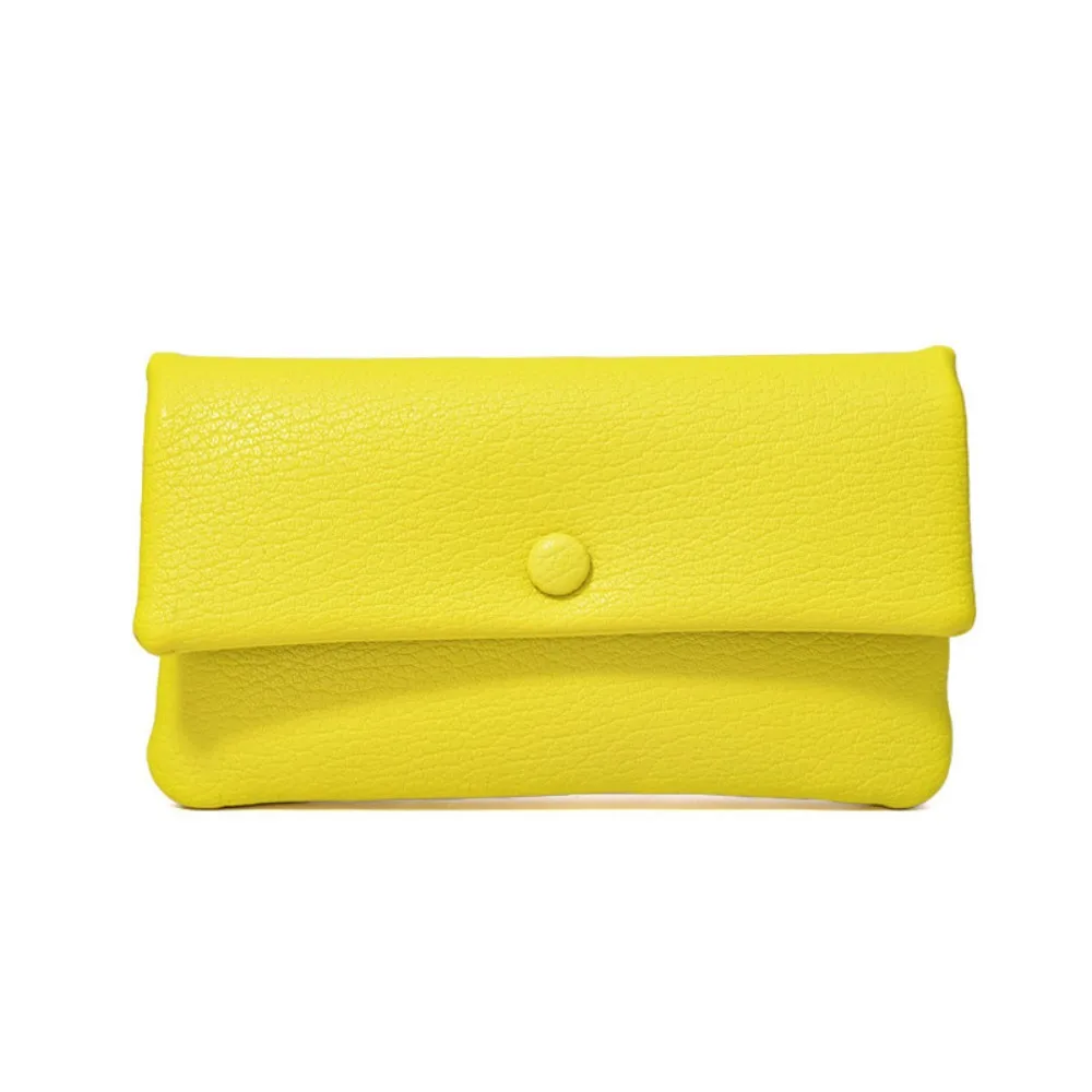 Fashion PU Leather Envelope Wallets Korean Style Zipper Women Long Clutch Bag Multifunctional Portable Change Bag Female
