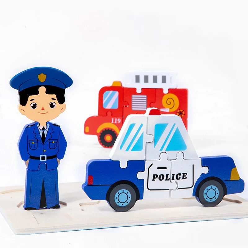 2 в 1 3D пазл, доска для рисования «сделай сам», Игрушки для раннего обучения для мальчиков и девочек, Мультяшные транспортные средства, доска для рисования, игрушка для просвещения