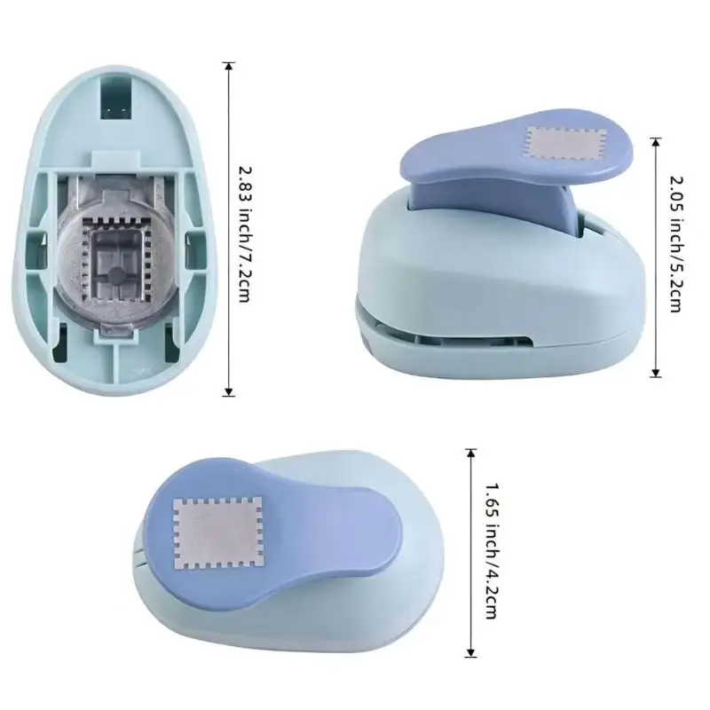 Portable Postage Stamp Shape Punch Cutter Embossing Paper Hole Puncher Tool For Scrapbook Card Making DIY Handmade Decor