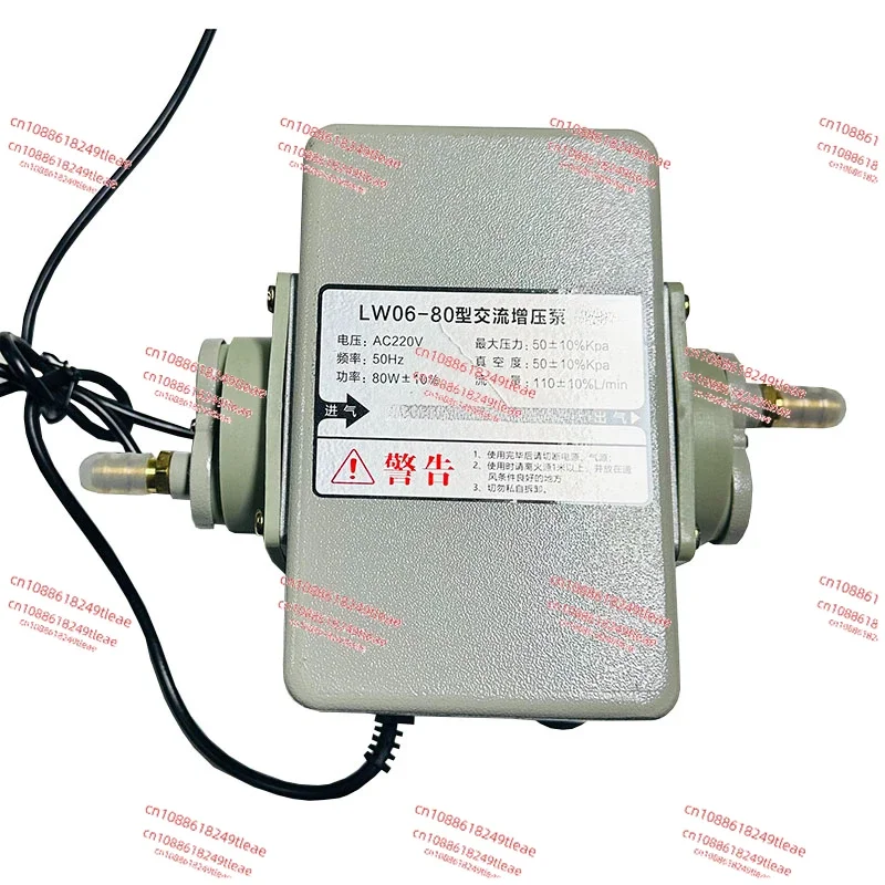 80W Commercial Biogas Booster Pump Metal Shell Natural Gas Pump Restaurant Pipeline Gas Booster 110L/min 50Kpa